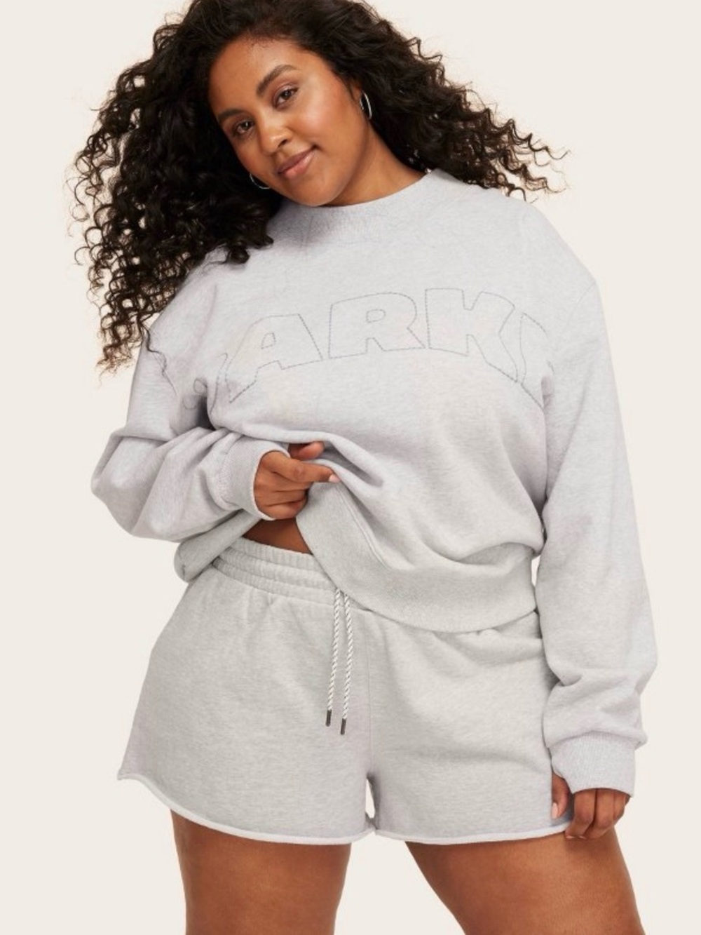 Women's Mid-Rise Pull-On Sweatshorts - Parke x Target Heather Gray NWT XS